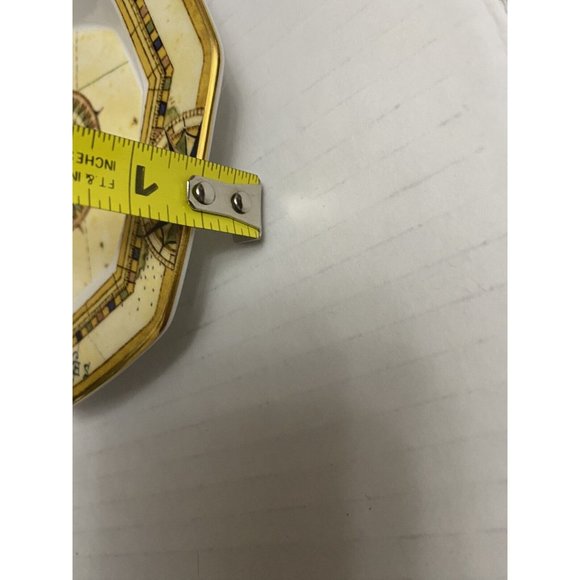 Small Wedgwood Atlas Octagonal Trinket Dish PlateBone China England 1996 - Picture 3 of 8